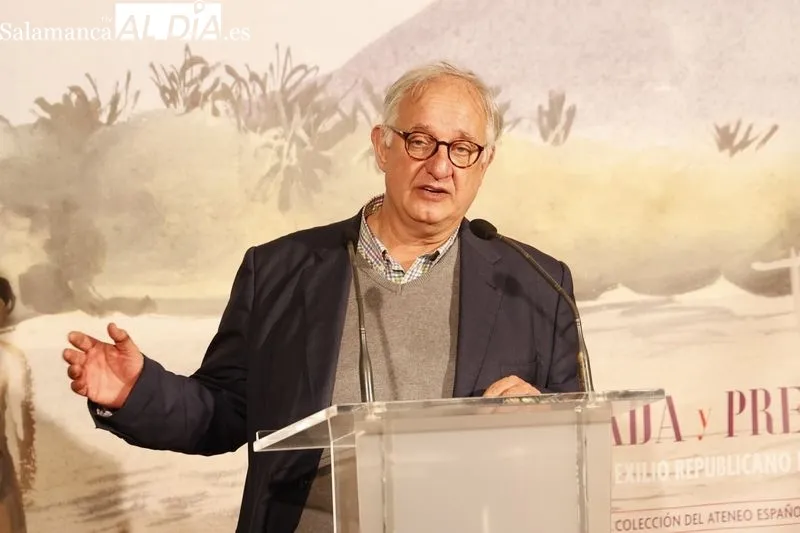 Inauguración en el Centro Documental de Memoria Histórica, ubicado en la plaza de los Bandos, de la exposición temporal ‘Mirada y presencia: obras del exilio republicano español en México’. Foto de David Sañudo