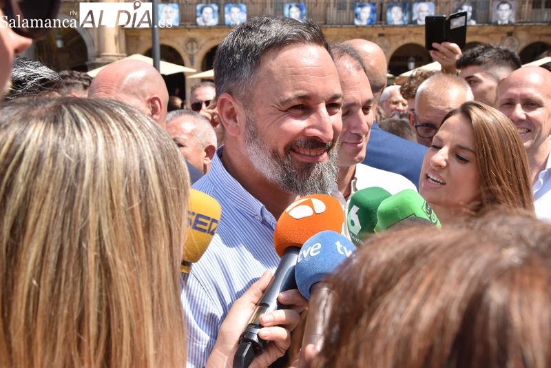 Santiago Abascal, contundente en Salamanca: Estamos a pocos días de echar de la Moncloa a quien está gobernando contra el pueblo
