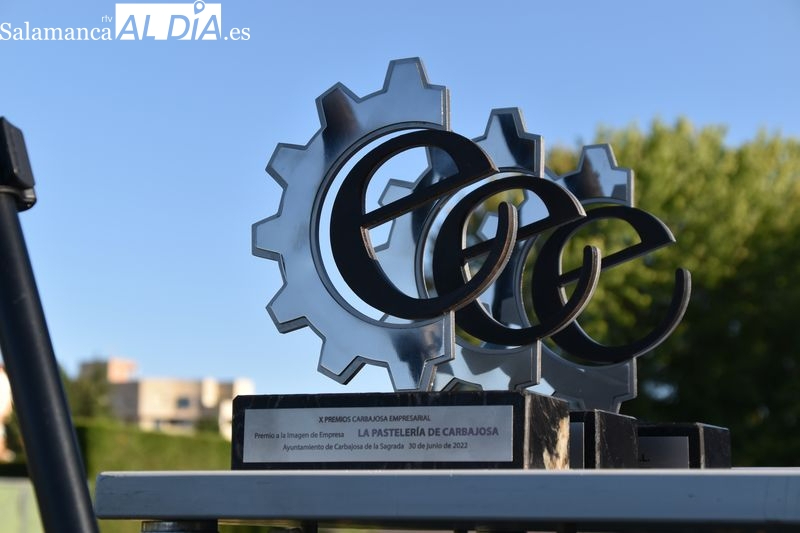 Premio de Carbajosa Empresarial que se otorgó el año pasado | ARCHIVO