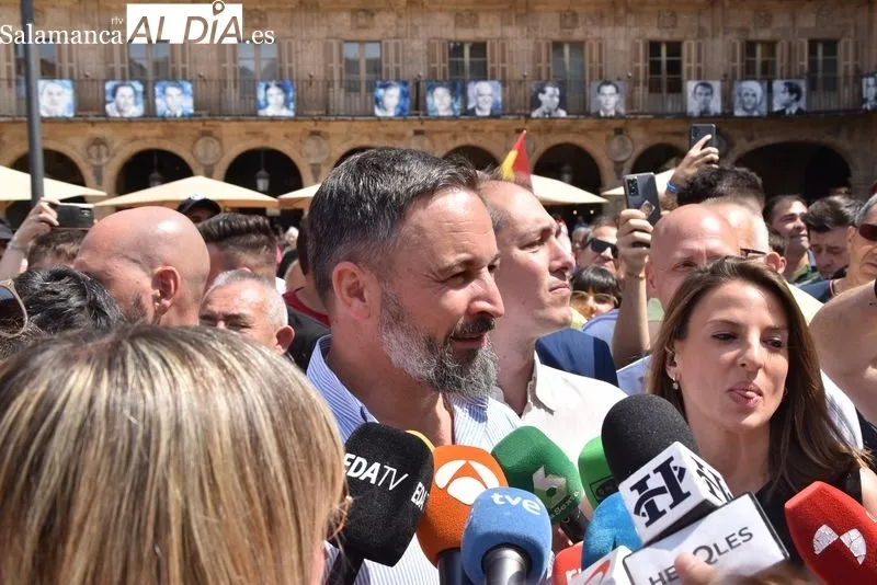 Foto 2 - Santiago Abascal, contundente en Salamanca: "Estamos a pocos d&iacute;as de poder echar de la Moncloa a quien est&aacute; gobernando contra el pueblo"
