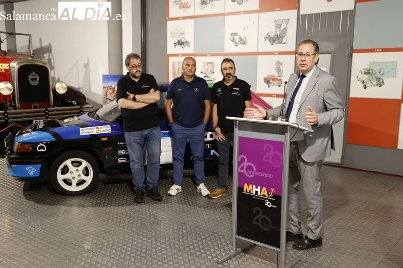 Presentación del Rally Entresierras Histórico-Guijuelo en el Museo de Historia de la Automoción de Salamanca (MHAS). Foto de David Sañudo