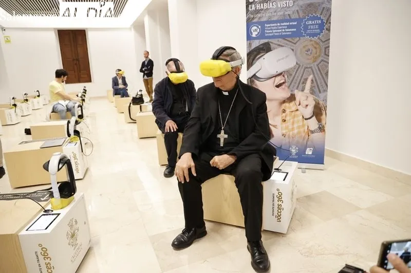 Inauguración de la visita virtual en 360º grados de la Catedral de Salamanca. Foto de David Sañudo