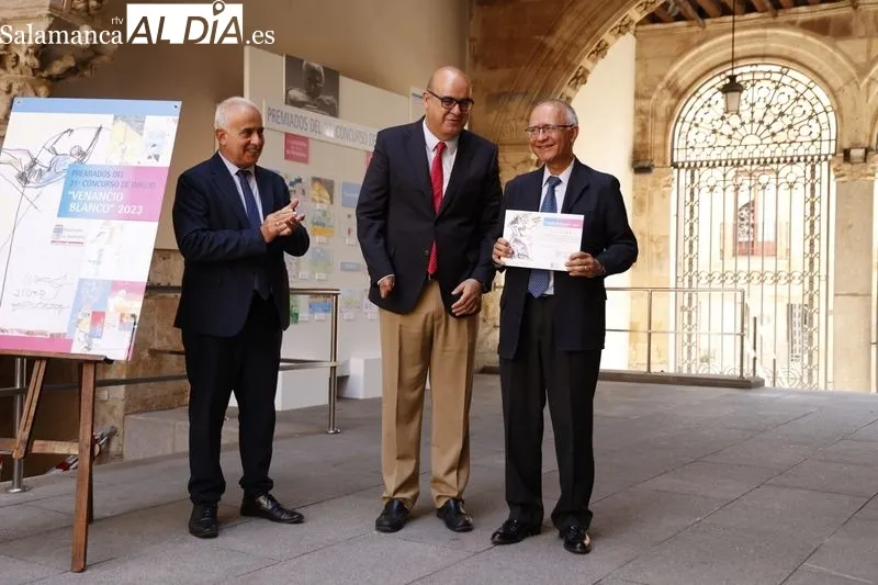 Entrega de los premios del XXI Concurso de Dibujo 'Venancio Blanco' en el Patio de la Salina. Foto de David Sañudo