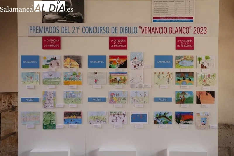 Entrega de los premios del XXI Concurso de Dibujo 'Venancio Blanco' en el Patio de la Salina. Foto de David Sañudo