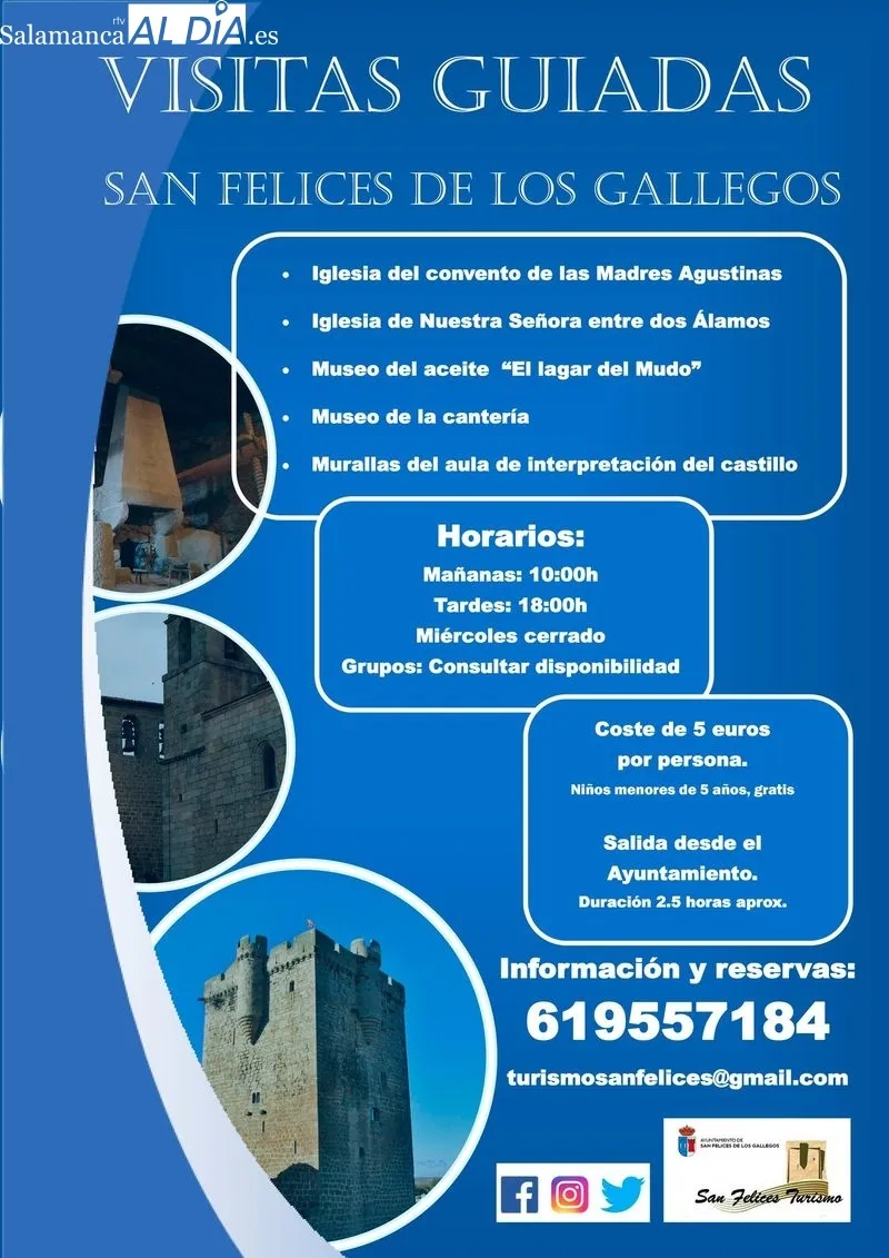 La visita guiada recorre los monumentos y museo más emblemáticos de San Felices