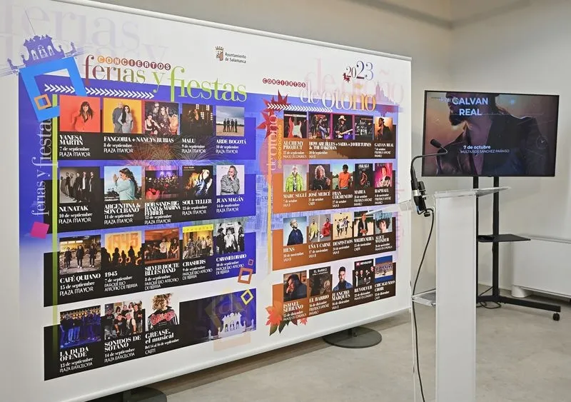 El alcalde de Salamanca, Carlos García Carbayo, en la presentación de la oferta musical del último cuatrimestre