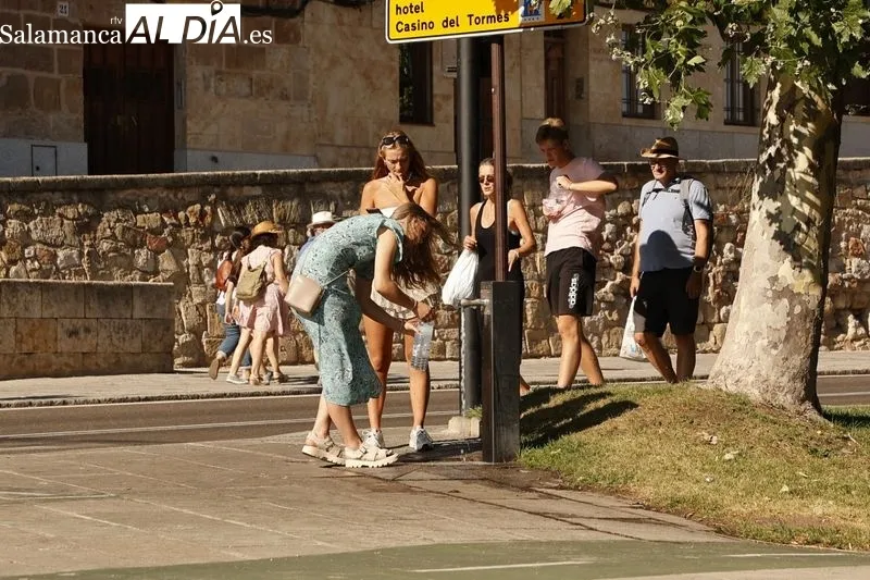 El centro de Salamanca en la tarde de este domingo. Fotos: David Sañudo
