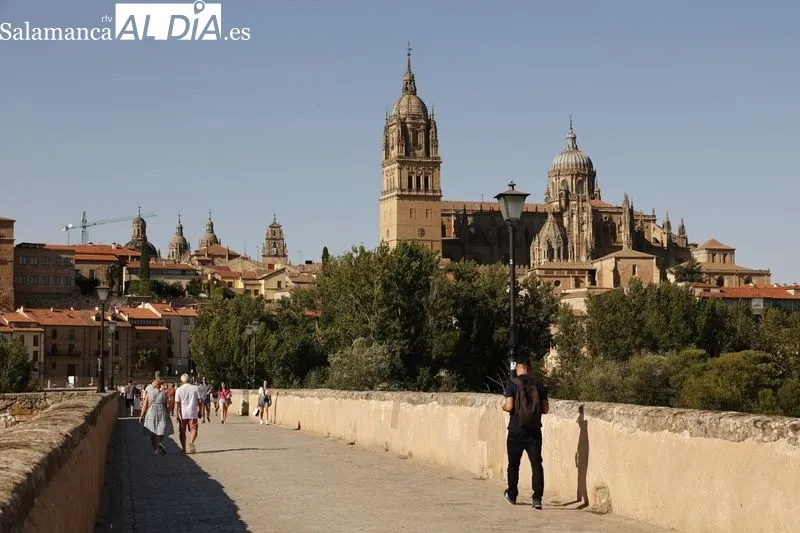 El centro de Salamanca en la tarde de este domingo. Fotos: David Sañudo
