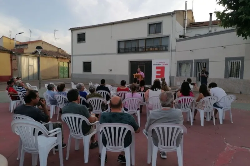 La España Vaciada realizaba un acto de calle en Villaflores