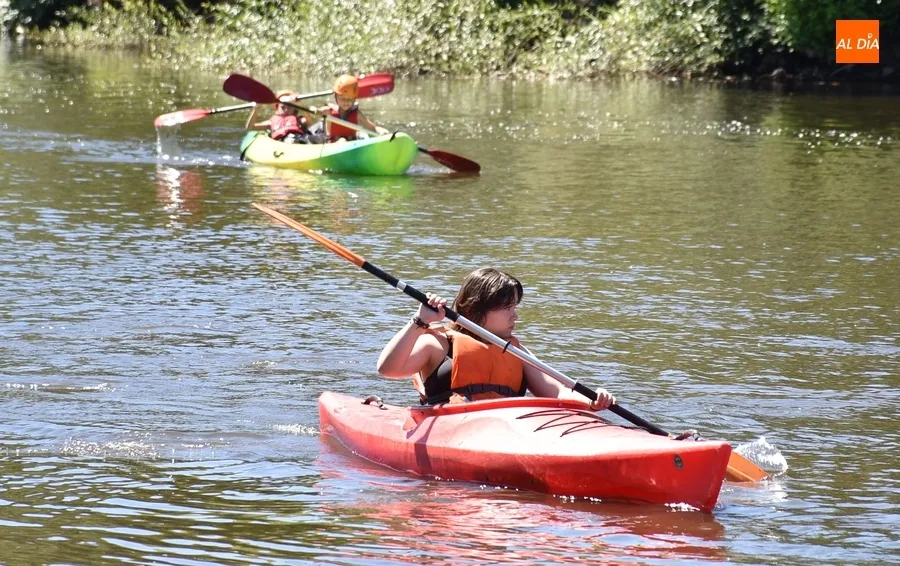 Foto 6 - Los participantes en el Mir&oacute;briga Campus completan su traves&iacute;a por el &Aacute;gueda
