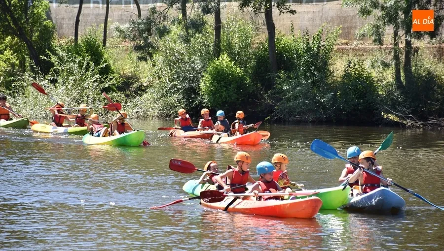 Foto 7 - Los participantes en el Mir&oacute;briga Campus completan su traves&iacute;a por el &Aacute;gueda