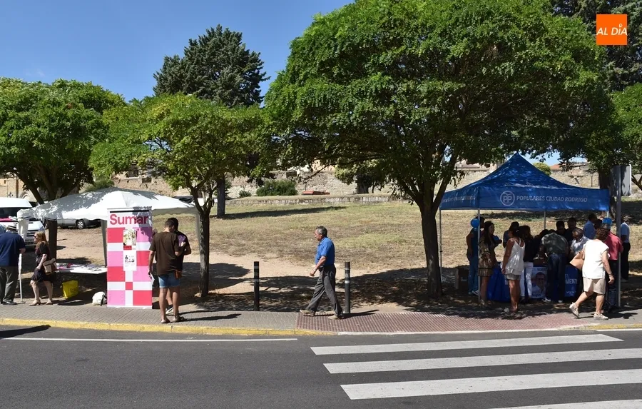 Foto 7 - Sumar se estrena en Ciudad Rodrigo en el 2&ordm; y &uacute;ltimo mercadillo electoral