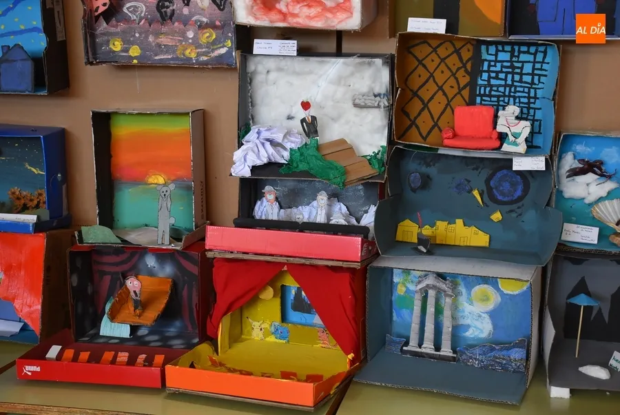 Foto 4 - Alumnos del Fray Diego recrean en 3D ic&oacute;nicos cuadros con singulares toques propios