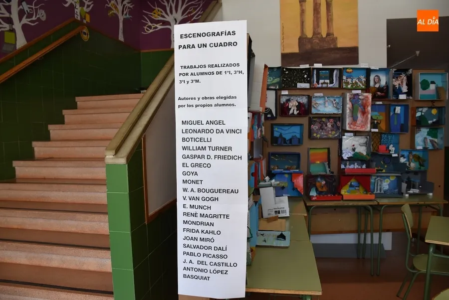 Foto 6 - Alumnos del Fray Diego recrean en 3D ic&oacute;nicos cuadros con singulares toques propios