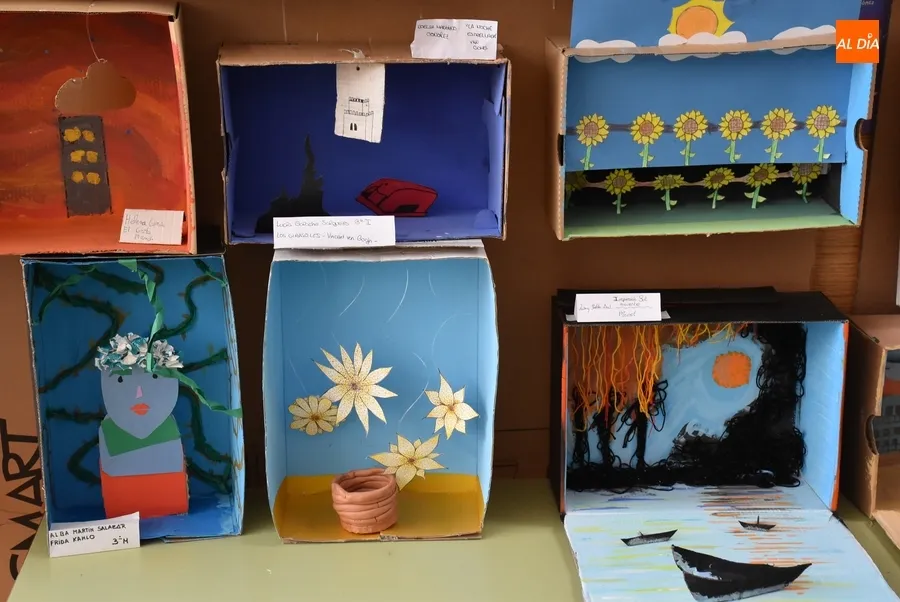 Foto 8 - Alumnos del Fray Diego recrean en 3D ic&oacute;nicos cuadros con singulares toques propios