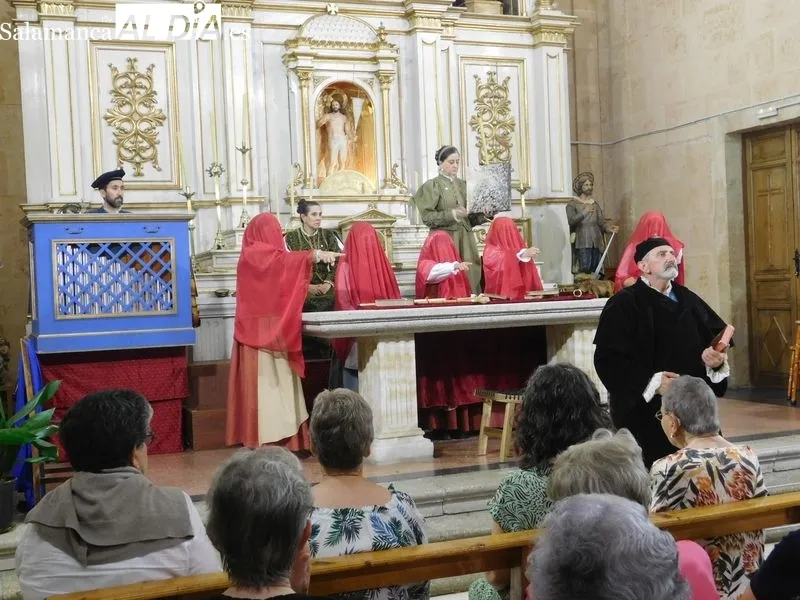 Representación en Encinas de Abajo del montaje 'Buscando a Nebrija'