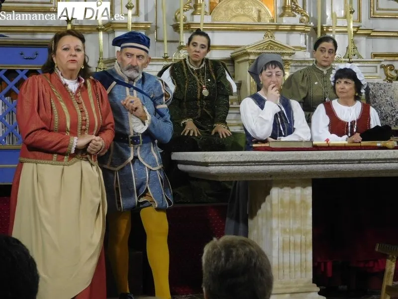 Representación en Encinas de Abajo del montaje 'Buscando a Nebrija'