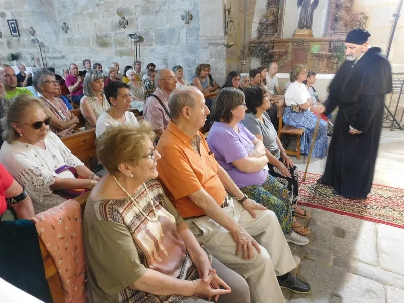 Representación de la oba 'Buscando a Nebrija' en la iglesia de Gejo de los Reyes