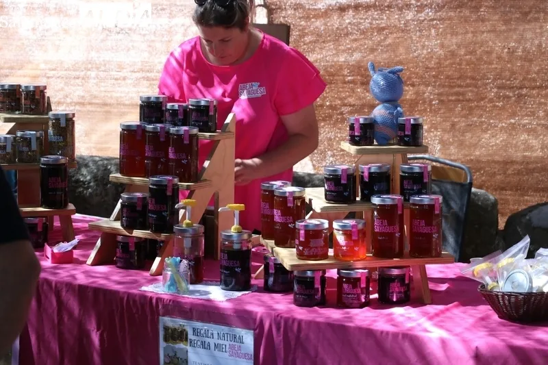 La 13ª Feria de Artesanía y Agroecología de Monleras acogía a una treintena de artesanos de distintos sectores / CORRAL 