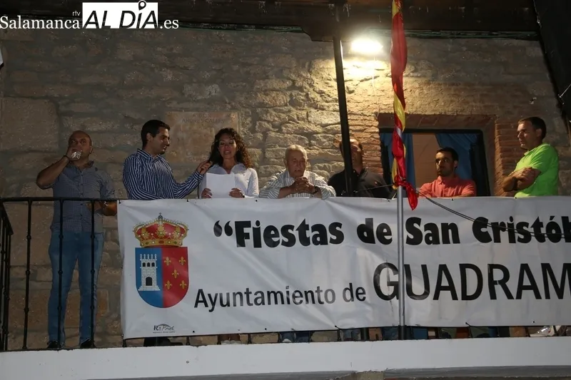Pregón de Cristina Requejo Casado y cena de inicio de las fiestas de San Cristóbal en Guadramiro / CORRAL