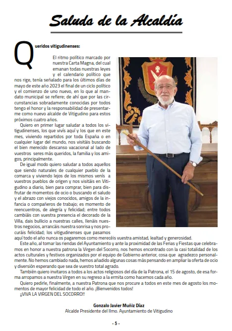 Foto 6 - El libro de las Ferias y Fiestas de Vitigudino 2023 ya est&aacute; en la calle