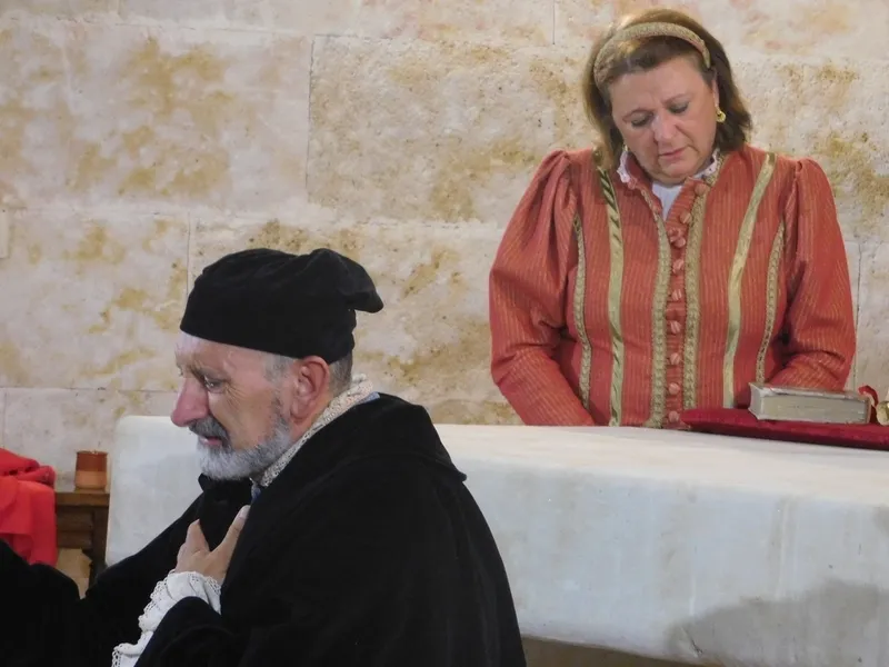 Representación de la obra 'Buscando a Nebrija' en La Mata de Ledesma