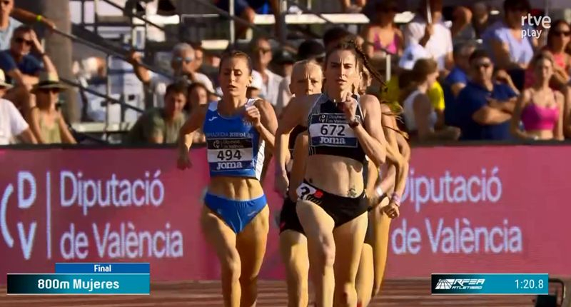 La salmantina Lorena Martín consigue el bronce en el 800 metros del Campeonato de España