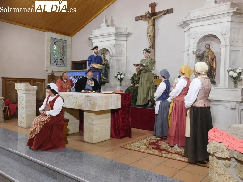 Representación de la obra 'Buscando a Nebrija' en Villarmayor 