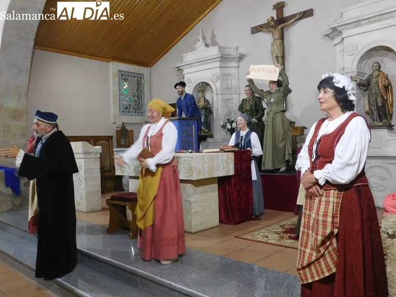 Representación de la obra 'Buscando a Nebrija' en Villarmayor 