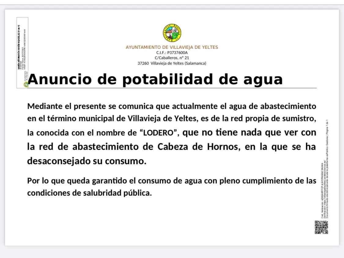 Foto 2 - El Ayuntamiento de Villavieja informa de que el abastecimiento de agua del municipio procede del azud del Lodero 
