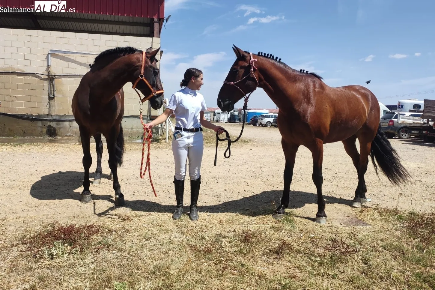 Participación de Isabel Muñoz Carreño en el Campeonato de Castilla y León de doma clásica celebrado en Zamora 
