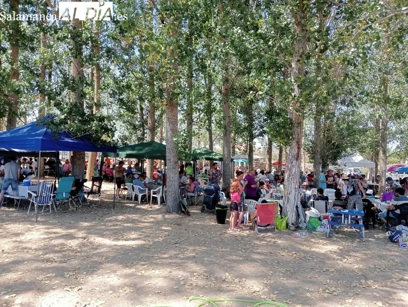 Paella en la chopera en Sobradillo para enfilar el final de las fiestas