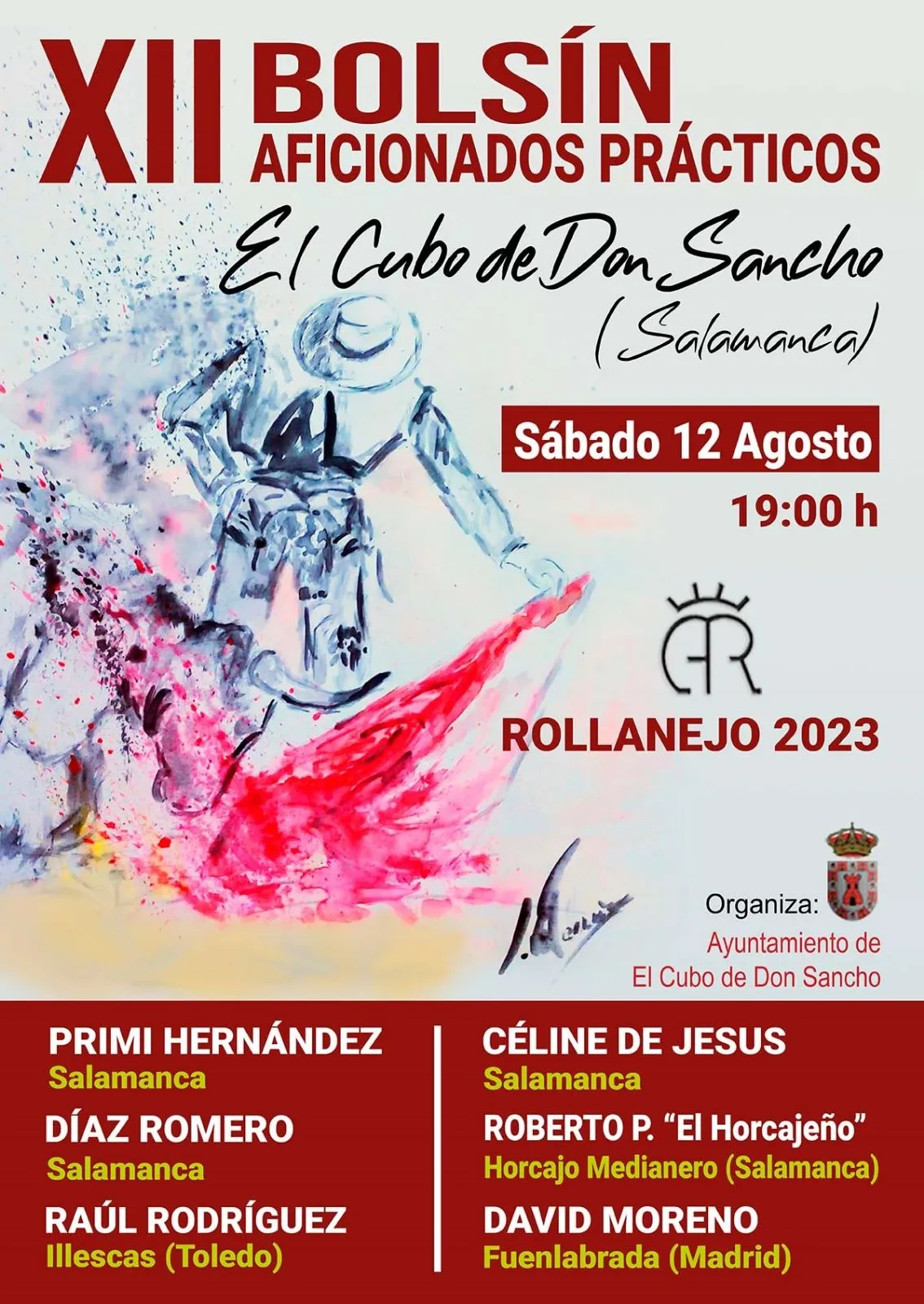 Foto 2 - Todo dispuesto en El Cubo de Don Sancho para el XII Bols&iacute;n de Aficionados Pr&aacute;cticos de Rollanejo