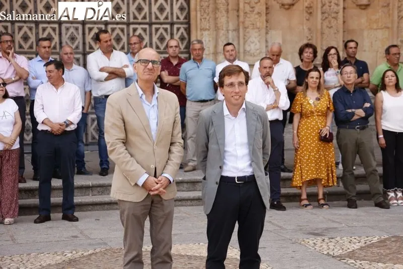 Acto del PP de Salamanca en la Plaza Concilio de Trento con la visita del alcalde de Madrid, José Luis Martínez-Almeida