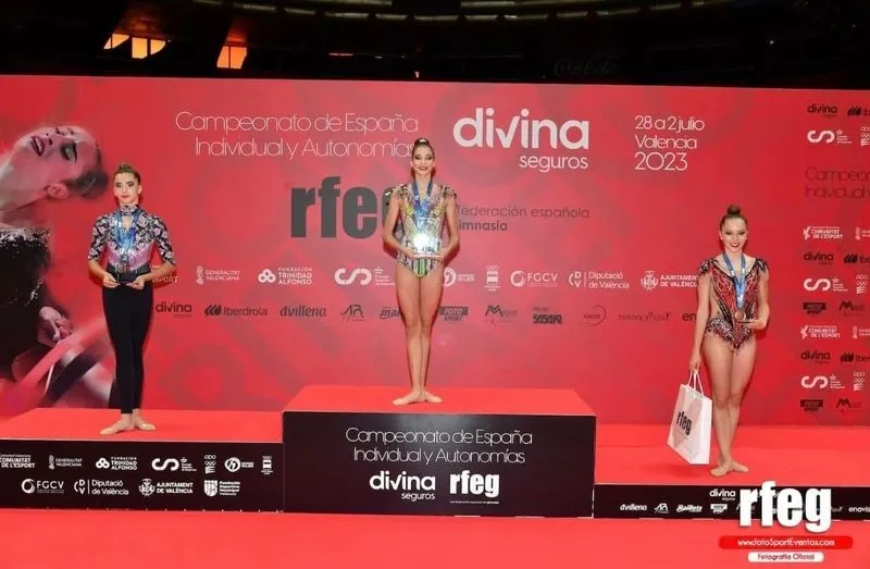 La salmantina Carla Yáñez Rodríguez  se proclamaba Bronce en el Nacional Senior Absoluto en Valencia. Foto RFEG