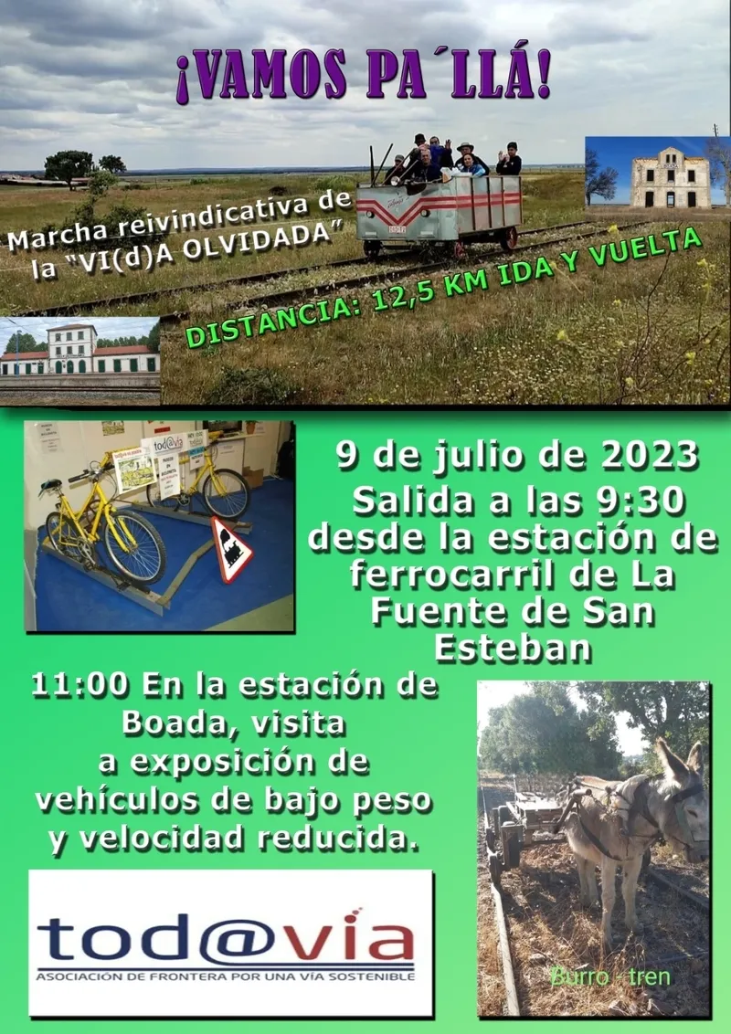 Foto 3 - Tod@v&iacute;a organiza una marcha reivindicativa entre La Fuente de San Esteban y Boada