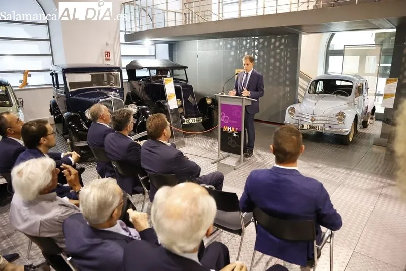 Inauguración en el Museo de Historia de la Automoción de Salamanca (MHAS) de la exposición temporal ‘Renault: 125 años de Historia de la Automoción’. Foto David Sañudo