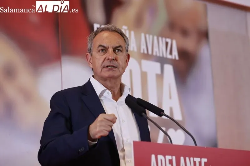 Mitin de José Luis Rodríguez Zapatero, expresidente del Gobierno, en Salamanca. Foto de David Sañudo