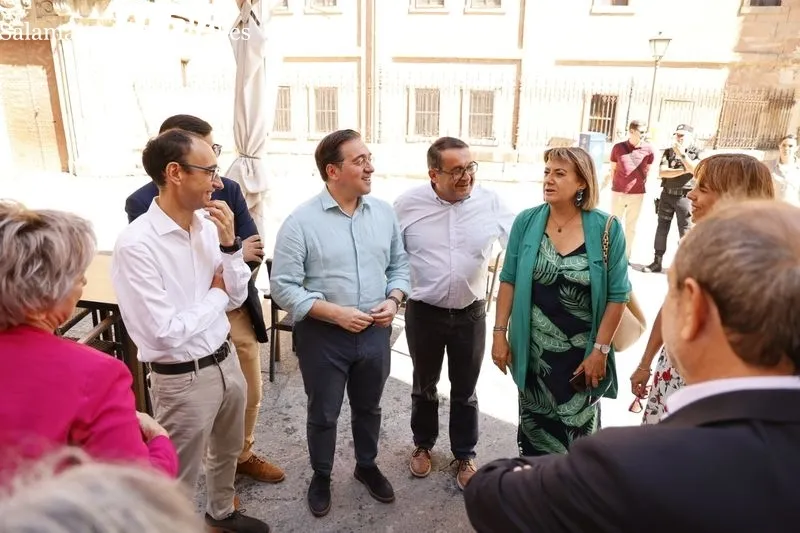 El ministro de Asuntos Exteriores, José Manuel Albares, visita Salamanca | FOTOS: David Sañudo 