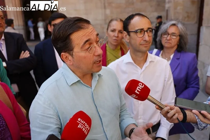 El ministro de Asuntos Exteriores, José Manuel Albares, visita Salamanca | FOTOS: David Sañudo 