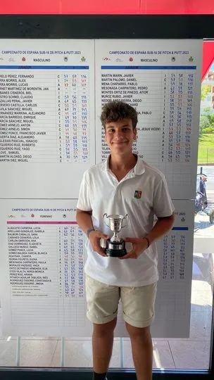El salmantino Carlos Cervero, subcampeón de España sub16 en la modalidad de Pitch and putt