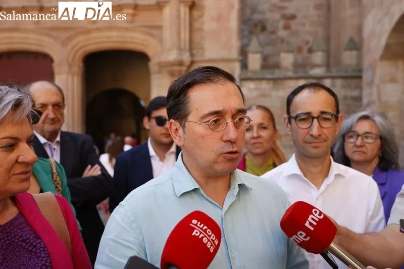 El ministro de Asuntos Exteriores, José Manuel Albares, visita Salamanca | FOTOS: David Sañudo 