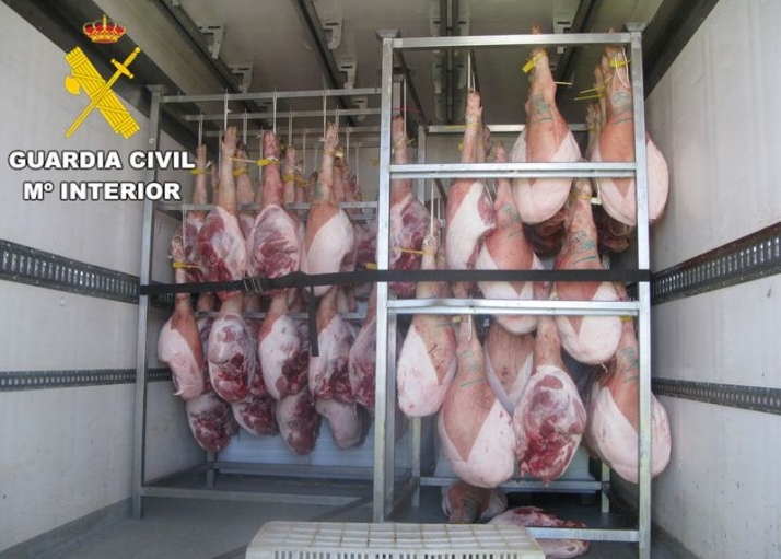 Intervenidos dos cargamentos de carne de cerdo en Béjar y Guijuelo