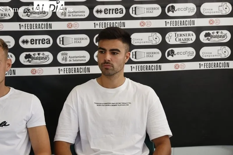 Presentación de Manu Ramírez, Camus, Iván Martínez y Erik Ruiz como nuevos jugadores de Unionistas de Salamanca. Foto de David Sañudo