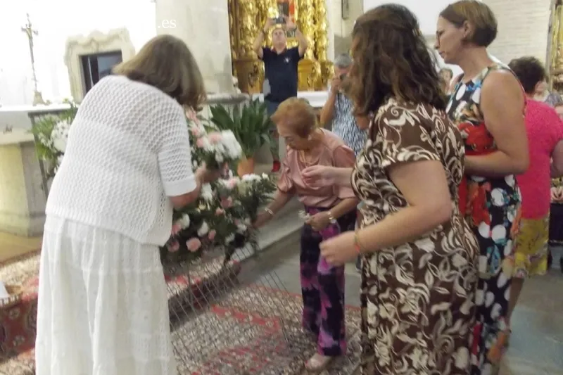 El Campo de Peñaranda celebraba este 15 de agosto su tradicional ofrenda floral