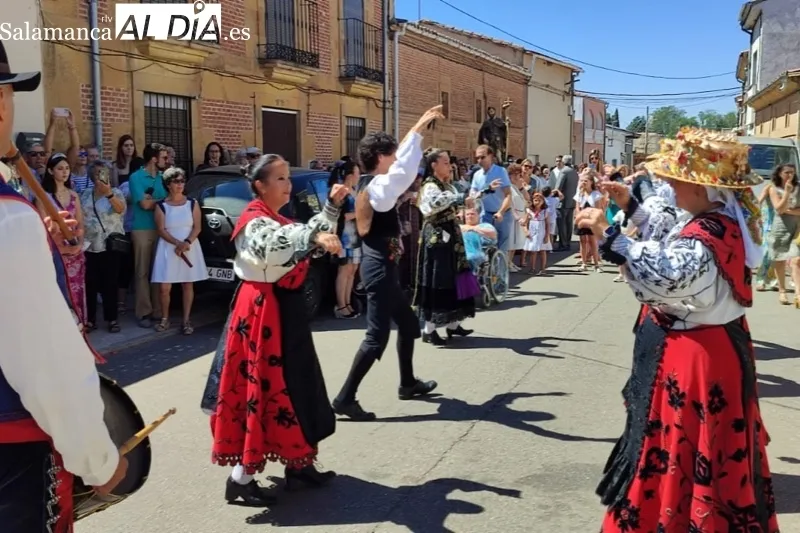 Babilafuente festejaba en las calles a su patrón, San Roque