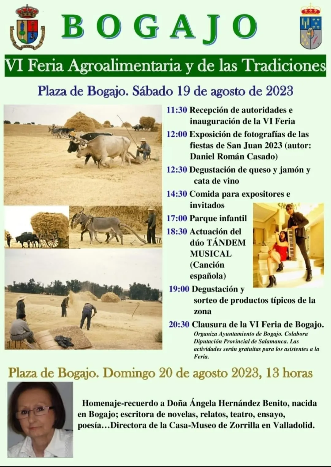 Bogajo tiene todo dispuesto para celebrar mañana sábado la VI Feria Agroalimentaria y de las Tradiciones Artesanas / CORRAL
