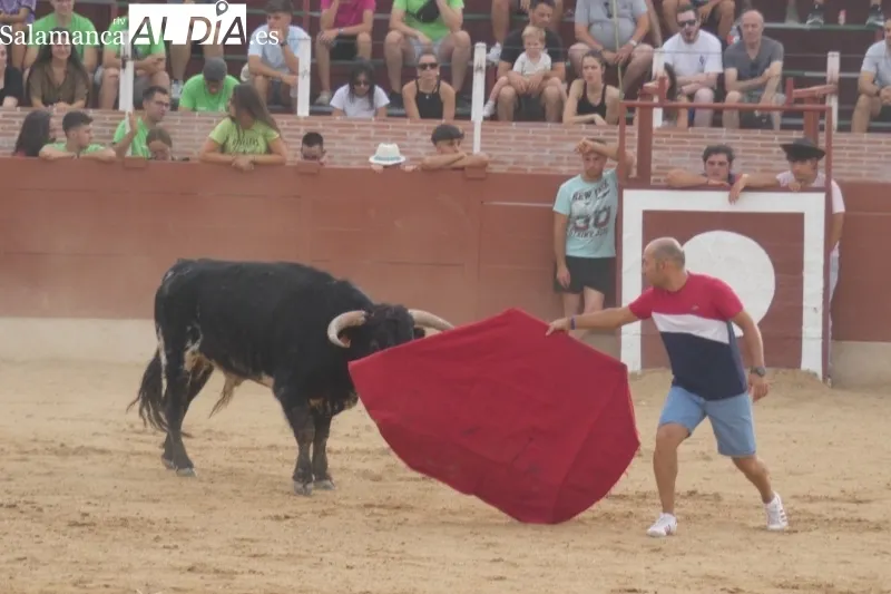 Cantalpino celebraba su primer encierro campero de las fiestas