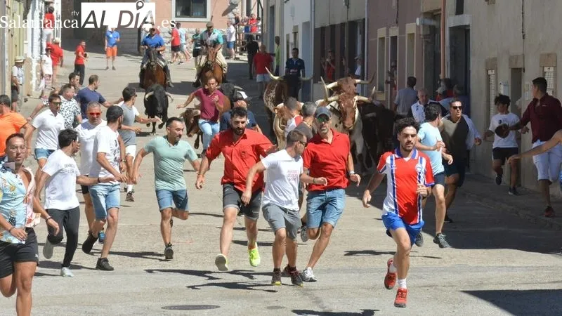 Foto 8 - Entretenido y emocionante segundo encierro a caballo en las fiestas de Lumbrales