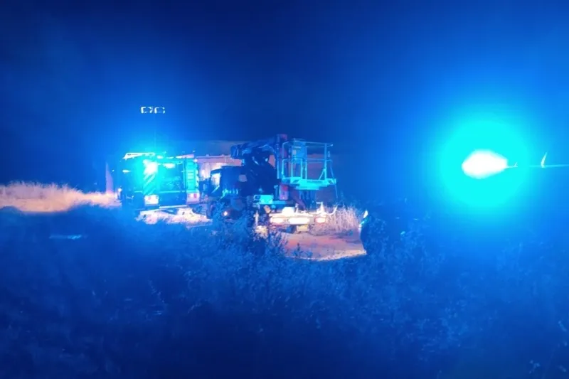 Un fuerte incendio se declaraba esta madrugada en Mancera de Abajo